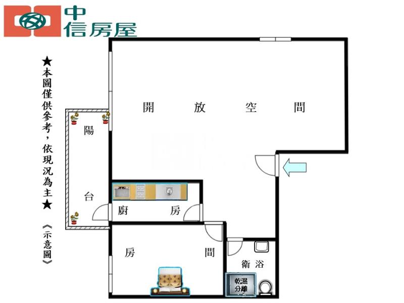 B-57禾洋匯房屋室內格局與周邊環境