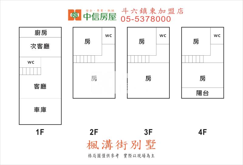 楓溝街美墅房屋室內格局與周邊環境