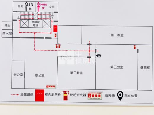 市中心商用辦公室房屋室內格局與周邊環境