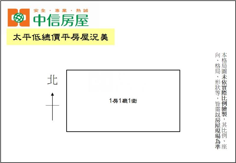 太平低總價平房屋況美房屋室內格局與周邊環境