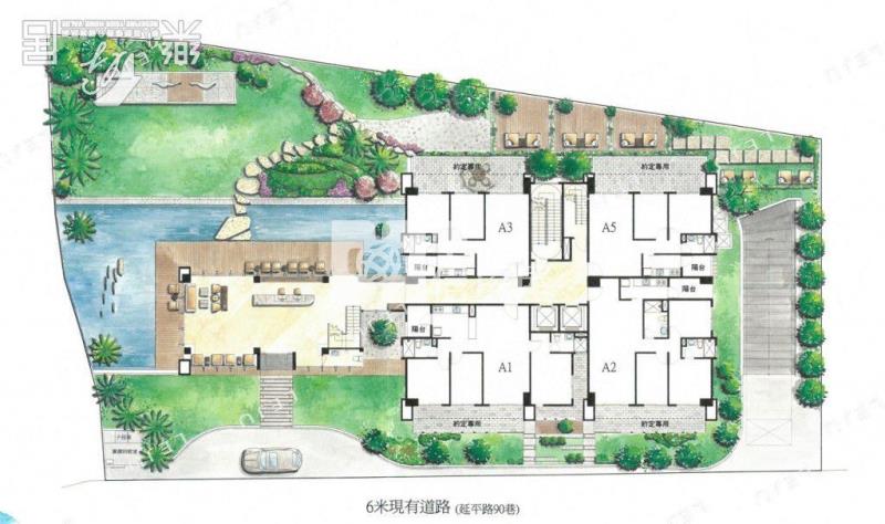 (A)中壢興聚沐川大2房平面車(中信卓越團隊)房屋室內格局與周邊環境