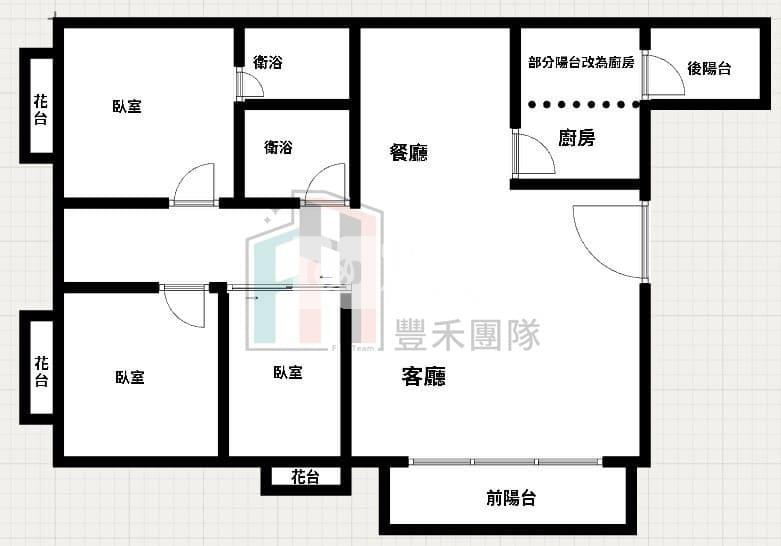 【豐禾】會稽國中低總價＂福慶天地＂大三房房屋室內格局與周邊環境
