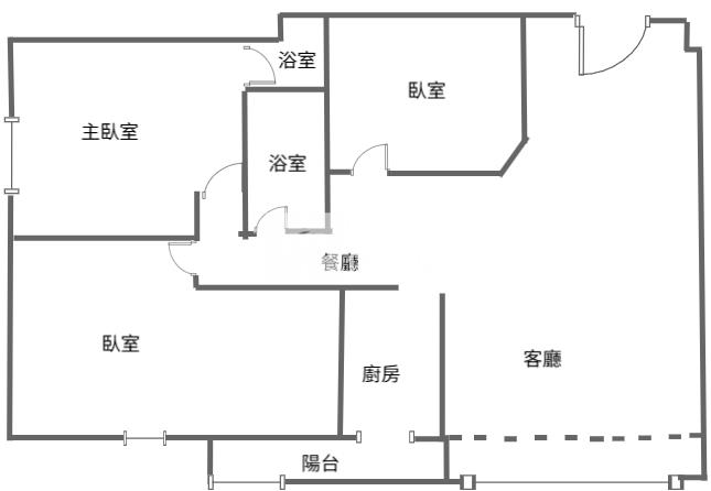 【奔馳】甜蜜進行曲 山景3房車房屋室內格局與周邊環境