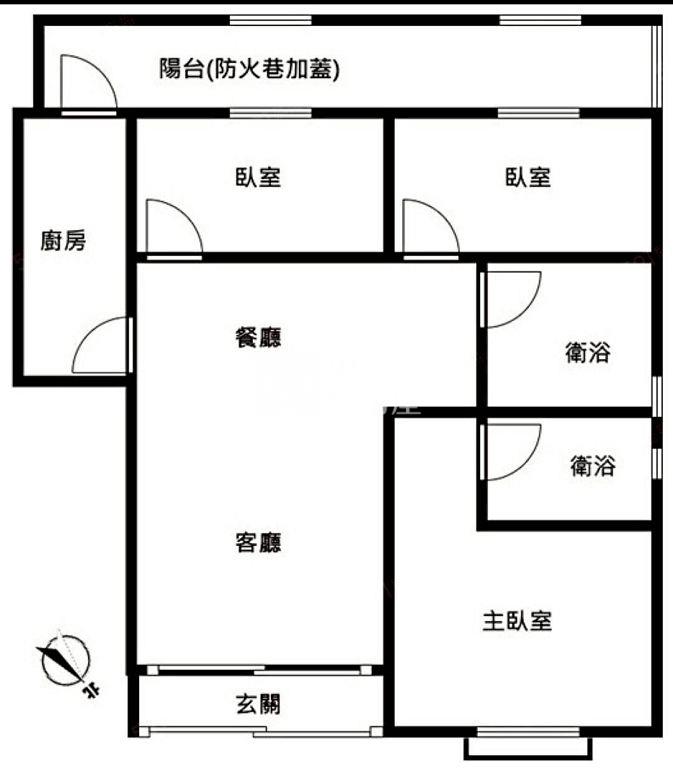 內壢環東市場旁一樓美3房(中信卓越團隊)房屋室內格局與周邊環境
