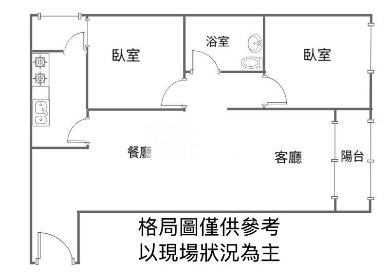 海華商圈SOGO旁~整新2房美寓【有天然瓦斯】房屋室內格局與周邊環境