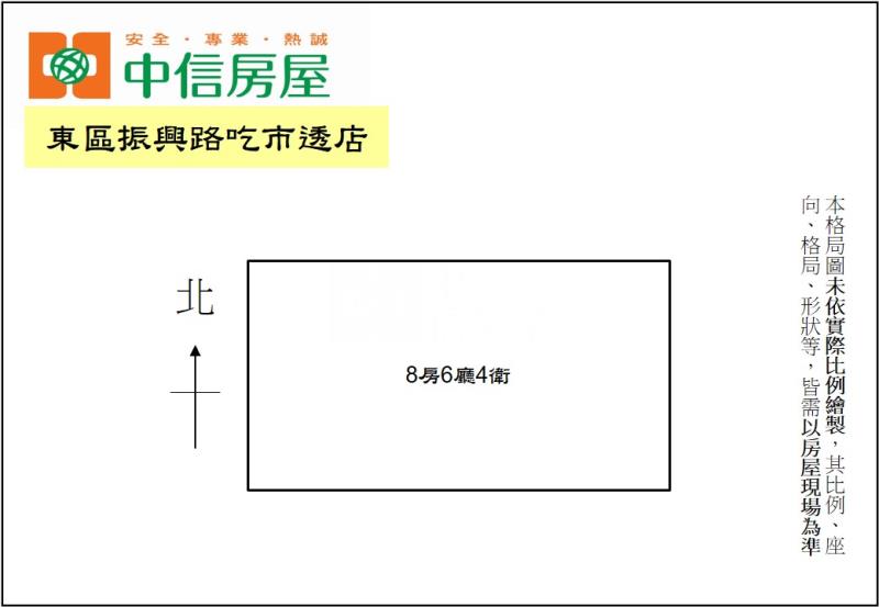 東區振興路吃市透店房屋室內格局與周邊環境