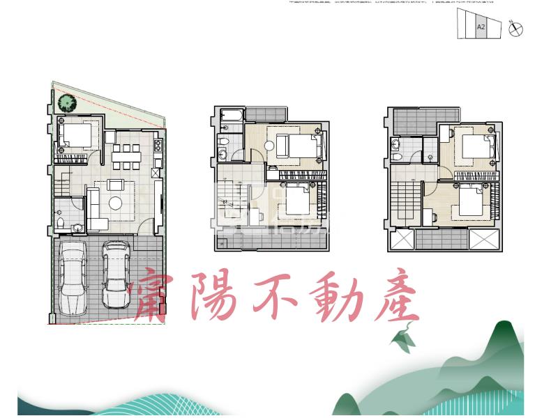 九如全新超值雙車墅A2房屋室內格局與周邊環境