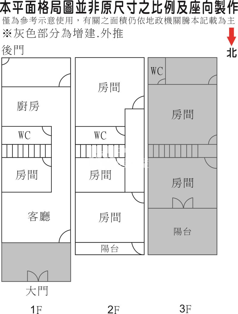 文化國小傳統透天房屋室內格局與周邊環境