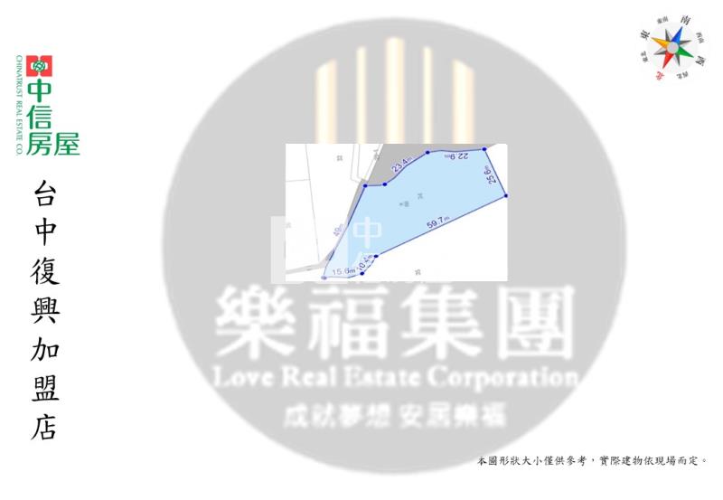 中投旁收租農地房屋室內格局與周邊環境