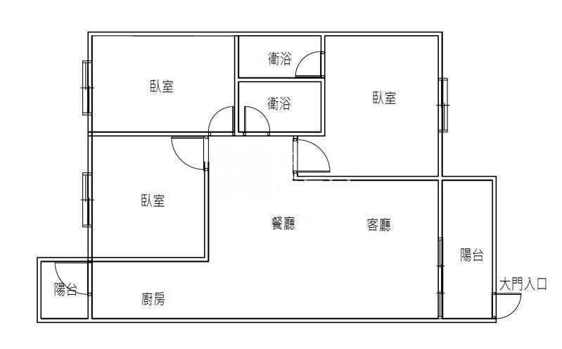 安平圖書館精緻3房拎包入住房屋室內格局與周邊環境