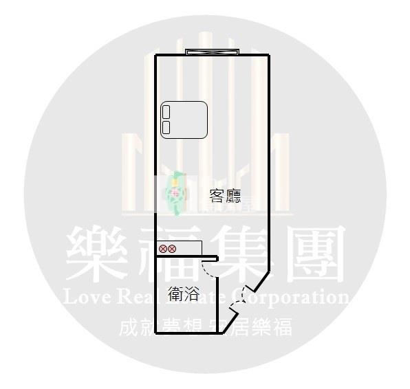 捷運藍線B18站明星學區大套房房屋室內格局與周邊環境