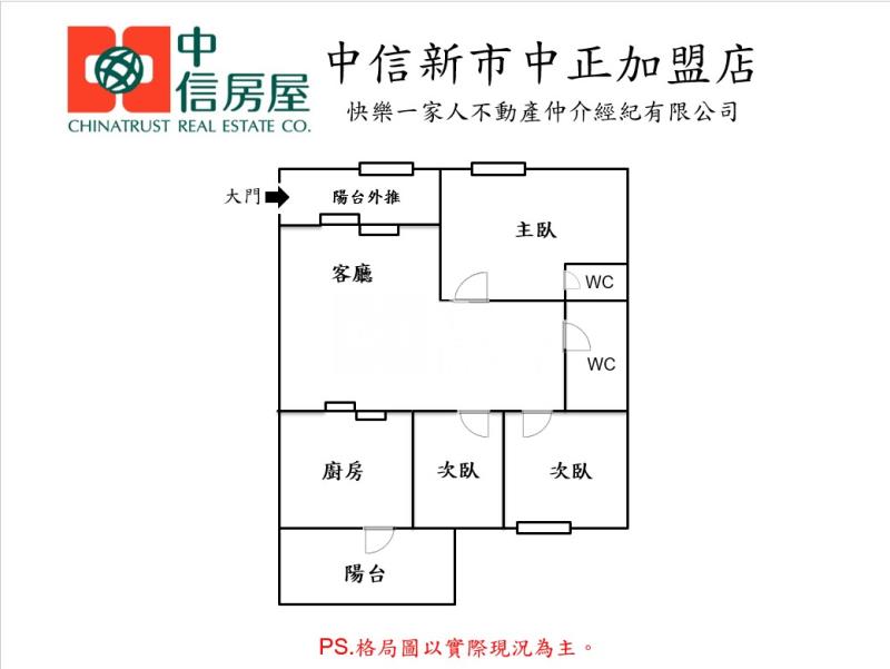北揚永康綠第溫馨三房平車房屋室內格局與周邊環境