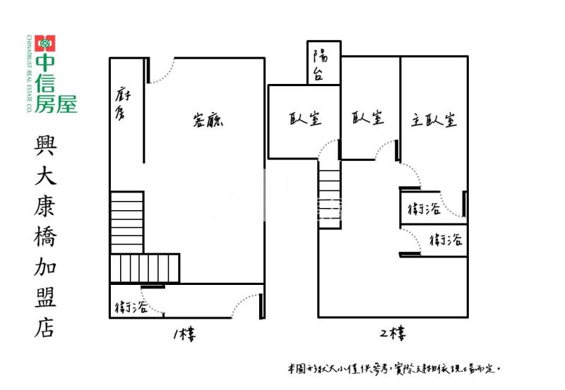 正誠公園旁大面寬1+2樓三房美屋房屋室內格局與周邊環境