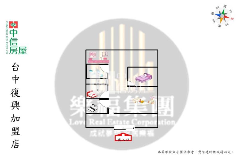 活路欠修理角間平房房屋室內格局與周邊環境