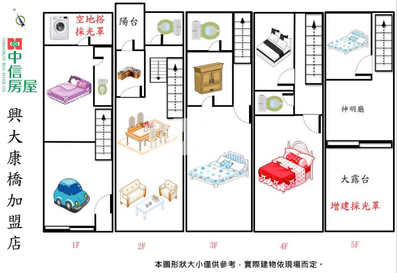竹東仁愛棒球場輕屋齡社區別墅房屋室內格局與周邊環境