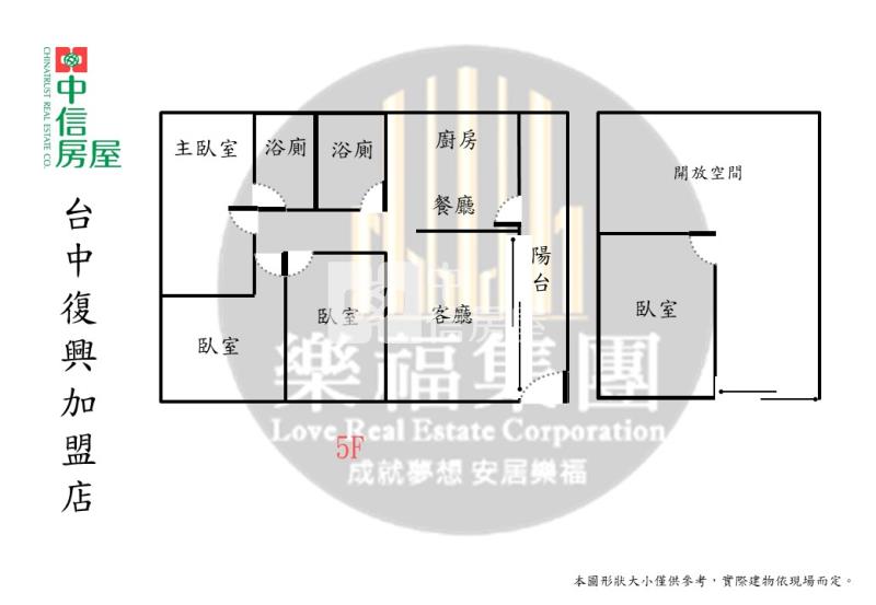 審計新村大坪數視野美寓房屋室內格局與周邊環境