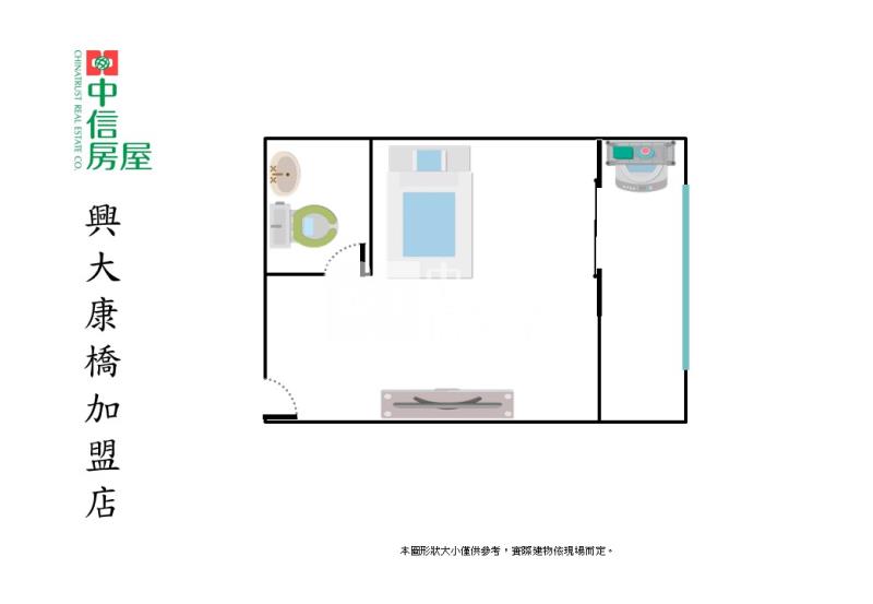五權車站旁大陽台收租自用皆宜美套房房屋室內格局與周邊環境