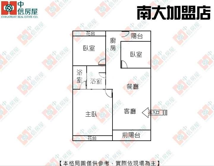 省中培英三房房屋室內格局與周邊環境