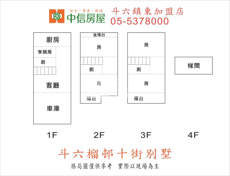 斗六榴邨十街別墅房屋室內格局與周邊環境