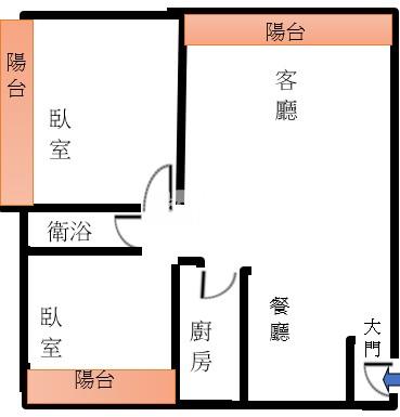 湯圍溝2房電梯溫泉宅房屋室內格局與周邊環境