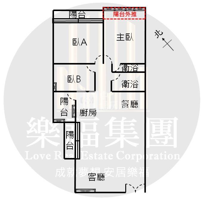 文心櫻花捷運三房成家美寓房屋室內格局與周邊環境