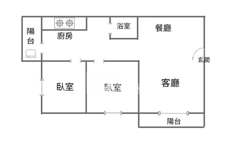 【奔馳】富貴大鎮邊間公寓2房房屋室內格局與周邊環境