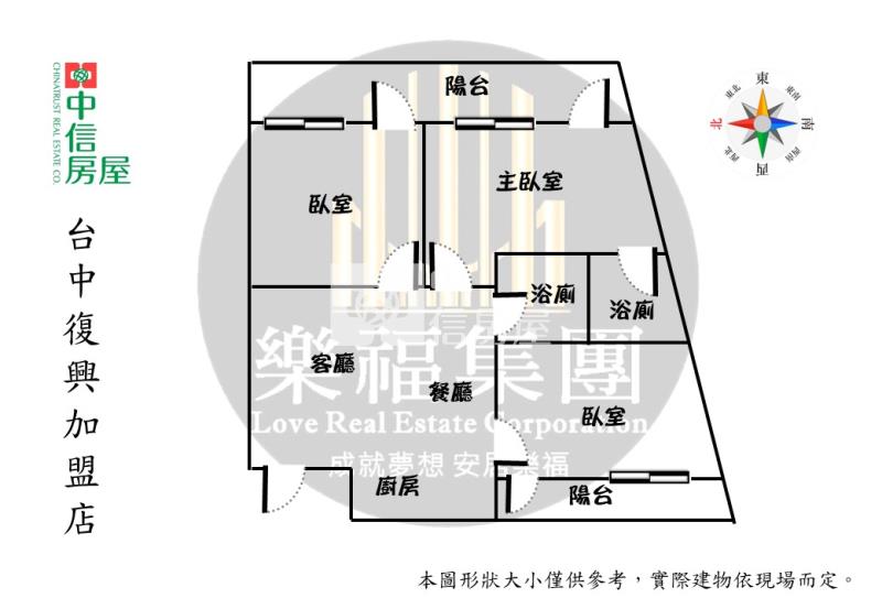 太平雙商圈低樓層收租美寓房屋室內格局與周邊環境