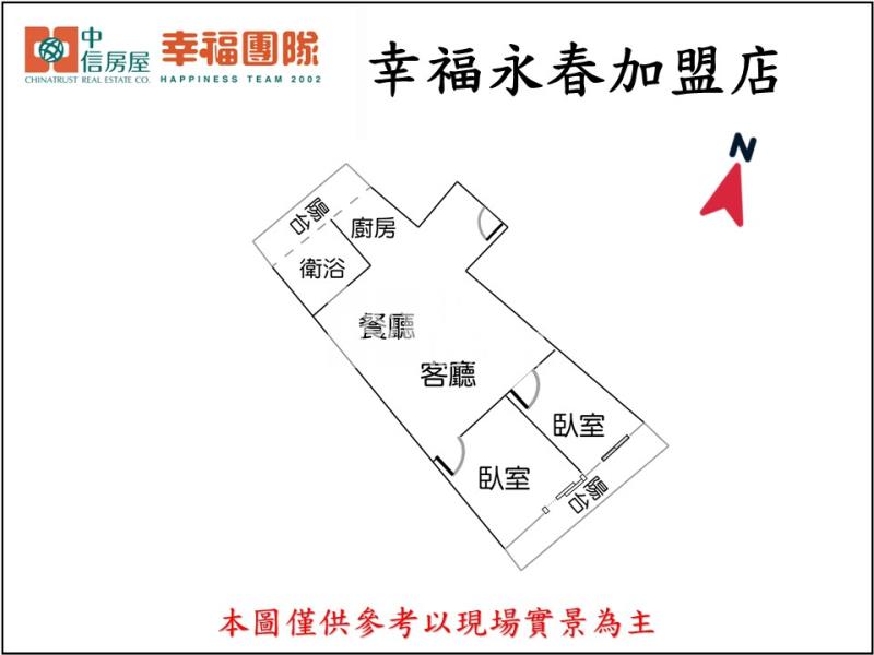 中醫商圈低總價2房房屋室內格局與周邊環境