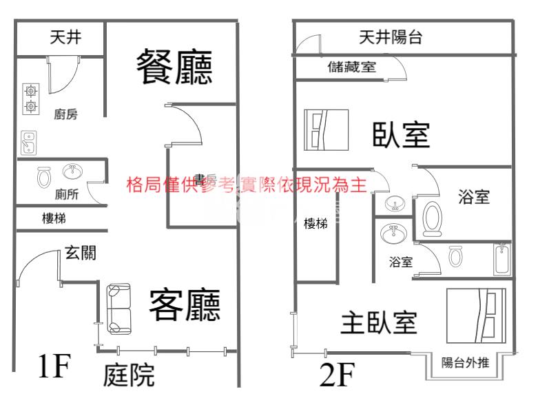 【神馬】龍潭石門水庫-水鄉國際渡假村美三房房屋室內格局與周邊環境