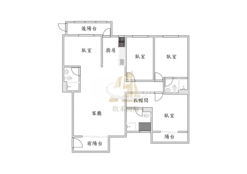 【玖禾】A19大器四房車房屋室內格局與周邊環境