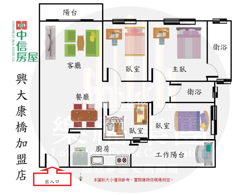 勝美欣四房連號雙平車房屋室內格局與周邊環境