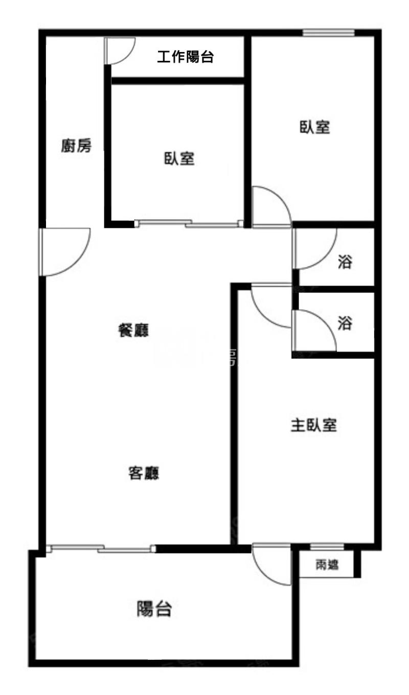 晴綻花園三房車位房屋室內格局與周邊環境