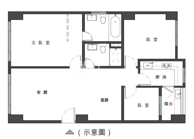 (專)竹城新宿3房車房屋室內格局與周邊環境