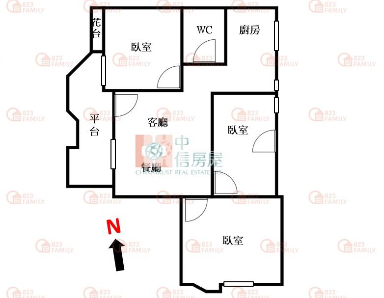 崇德聖及第三房車位美廈房屋室內格局與周邊環境