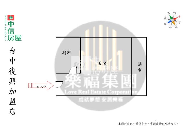 (順天中來文化廣場)正一中商圈低總價陽台美套房屋室內格局與周邊環境
