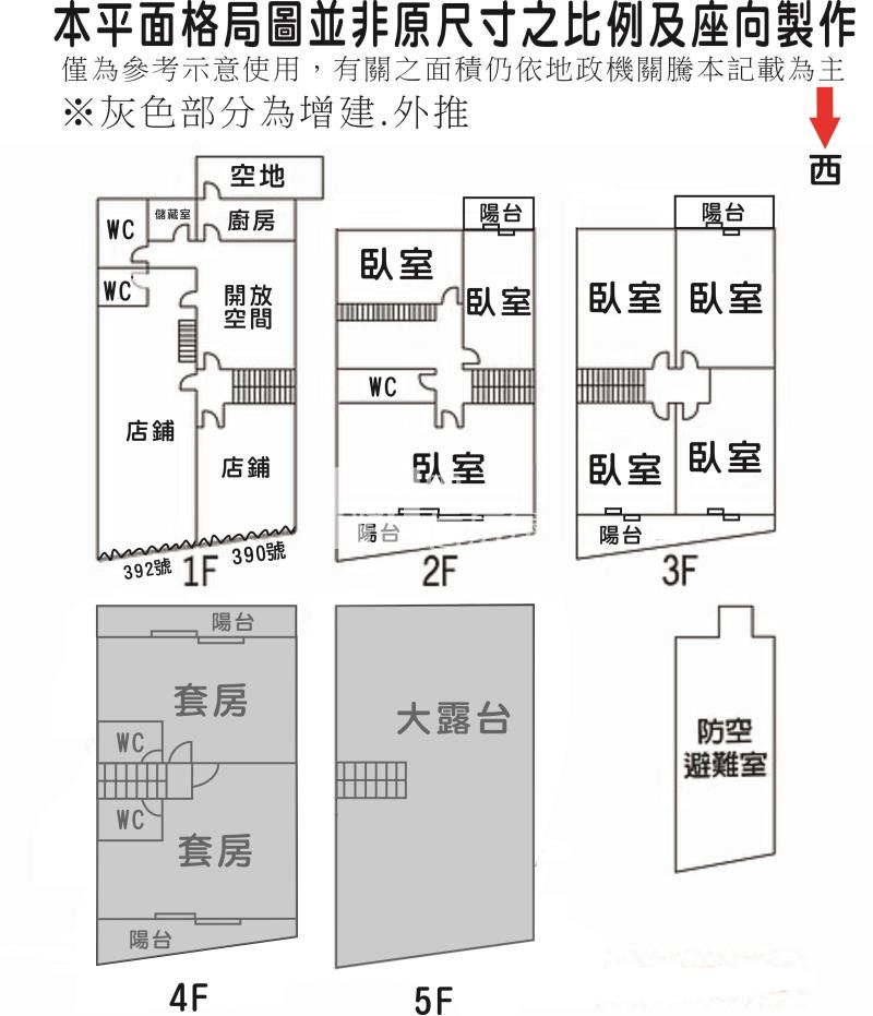 永康大面寬店住房屋室內格局與周邊環境