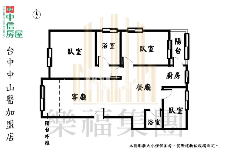 松竹國小採光大三房車位好租房屋室內格局與周邊環境