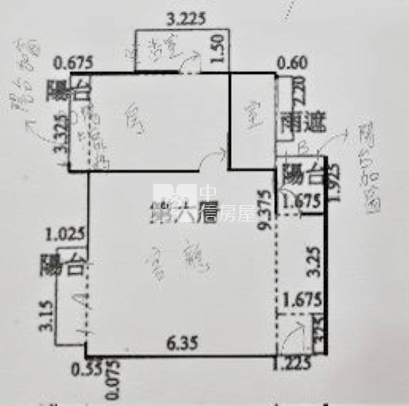 【新世紀】近機捷A17 翔陽捷韻站3改1房房屋室內格局與周邊環境
