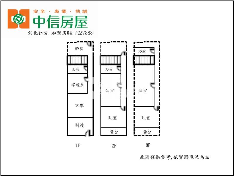 獨家~彰南路寶珍香旁透天房屋室內格局與周邊環境