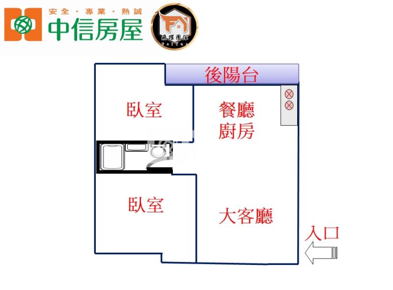 A21老街溪景觀高收租大兩房B房屋室內格局與周邊環境
