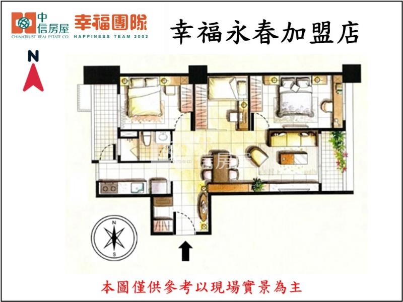 北屯好市多捷運2+1房車位房屋室內格局與周邊環境