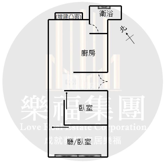 居仁學區｜低樓層｜單身貴族1房1廳房屋室內格局與周邊環境