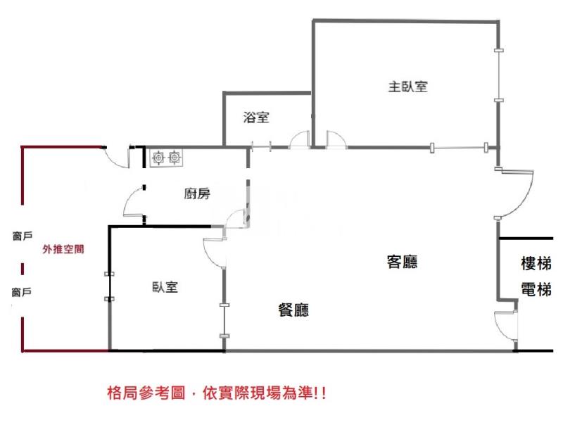 近內壢火車站 一樓2房房屋室內格局與周邊環境