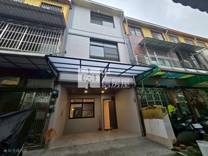 岡山精華地段整新自有車庫靜巷透天房屋室內格局與周邊環境