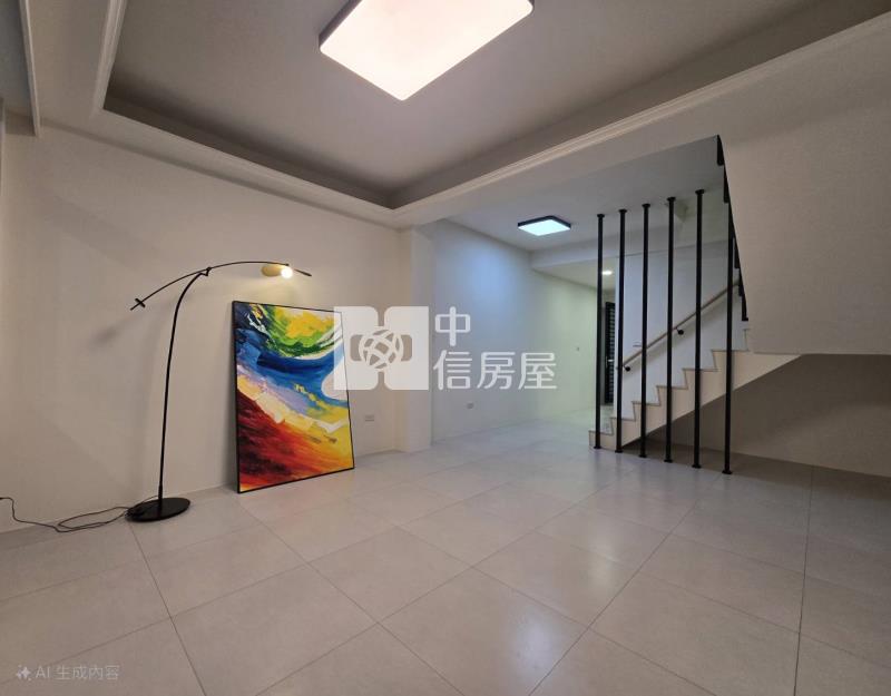 岡山精華地段整新自有車庫靜巷透天房屋室內格局與周邊環境