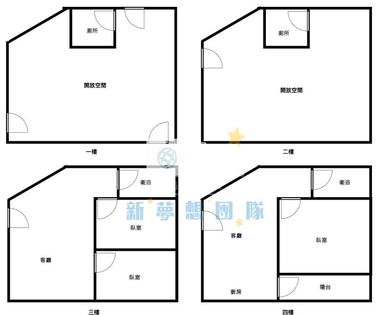 【新夢想】楊梅交流道大地坪邊間店墅房屋室內格局與周邊環境