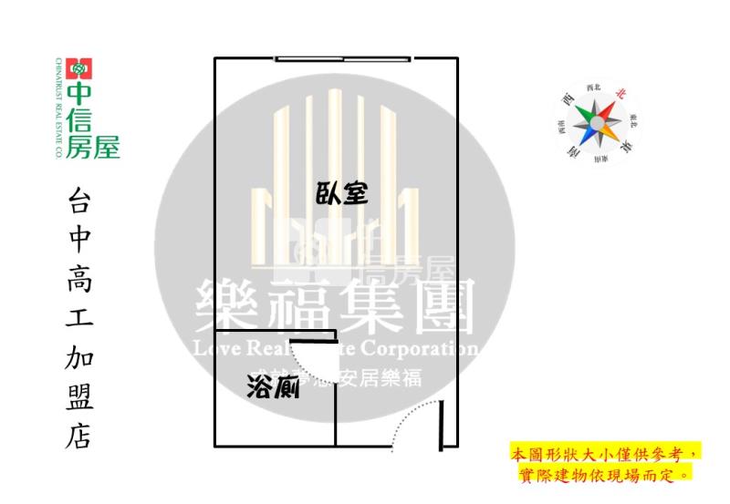 工學商圈綠園道旁低總價套房房屋室內格局與周邊環境