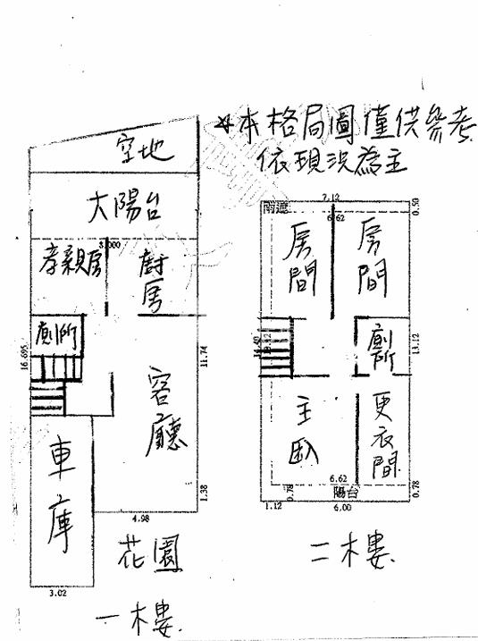 過嶺~大地坪別墅房屋室內格局與周邊環境