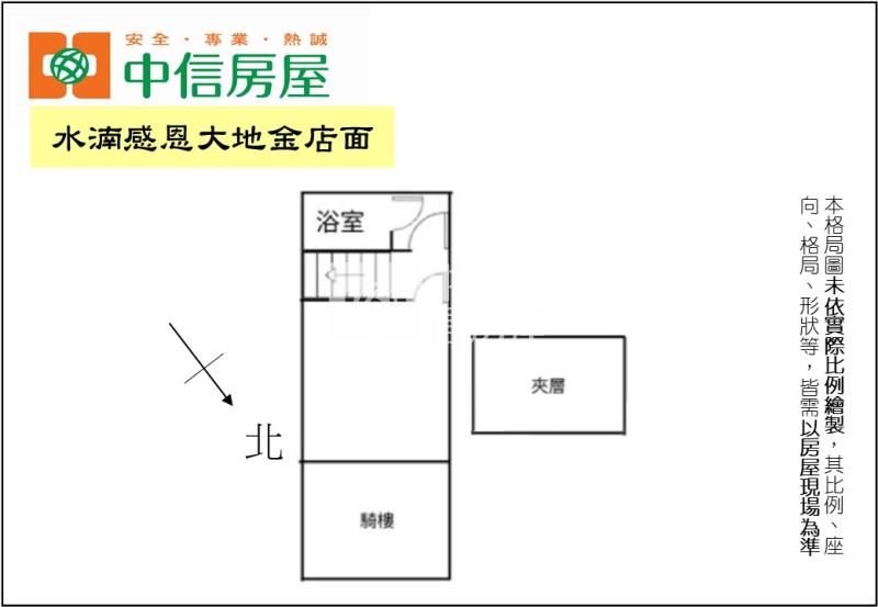 水湳感恩大地金店面房屋室內格局與周邊環境