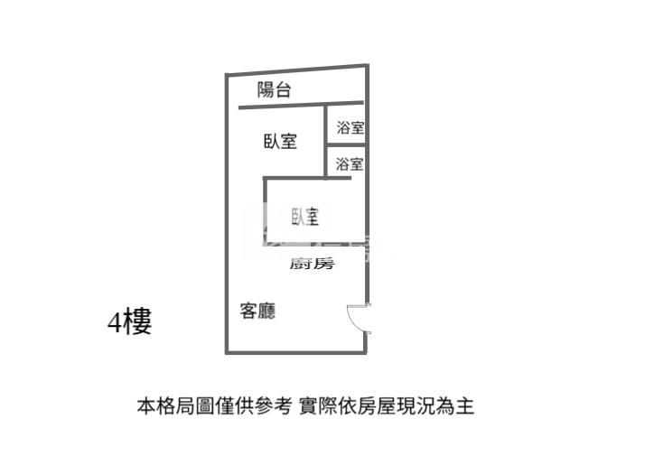 中壢市區近火車站4樓美寓房屋室內格局與周邊環境